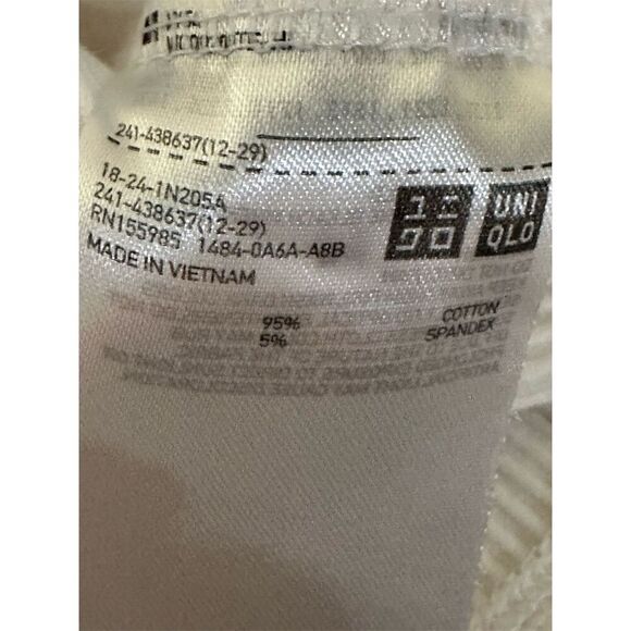 Uniqlo Women's White Ribbed Square Neck Tank Top Size M - Picture 5 of 6